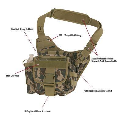 Sac tactique ADVANCED à bandoulière FRED BEAR CAMO ROTHCO 19056 4