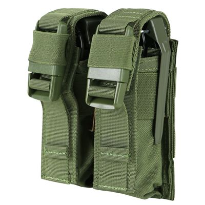 Sacoche MOLLE FLASHBANG double grenade VERTE