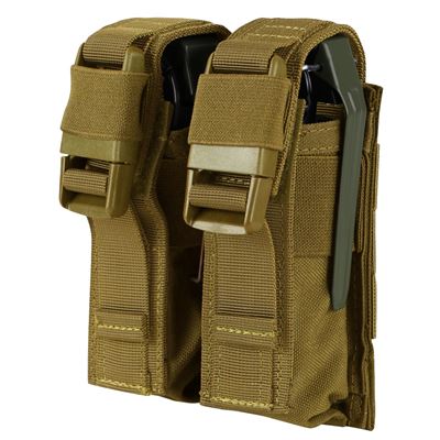 Sacoche MOLLE FLASHBANG double grenade COYOTE