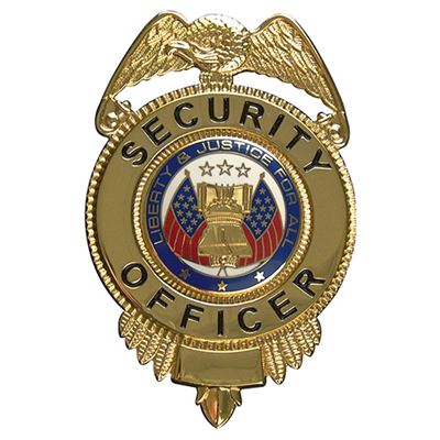 Badge SECURITY OFFICER justice for all