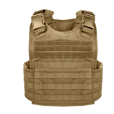 Gilet MOLLE porte-plaques COYOTE taille extra-large