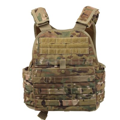 Gilet MOLLE porte-plaques MULTICAM taille extra-large