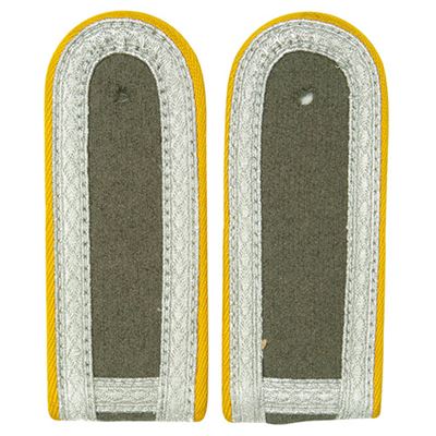 Épaulette NVA sous-officier bord JAUNE avec bordure argentée