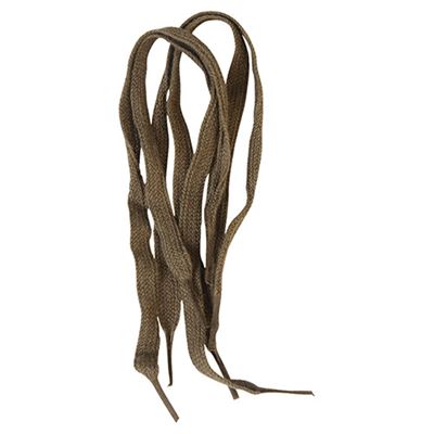 Lacets plats NVA courts VERT/MARRON Armée NVA/DDR 19417000 3