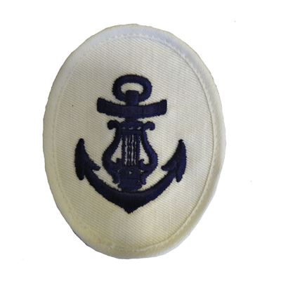 Écusson des unités navales de la NVA Maat Militärmusikdienst ovale avec ancre et harpe