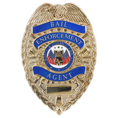 Badge DELUXE « BAIL ENFORCEMENT AGENT » OR