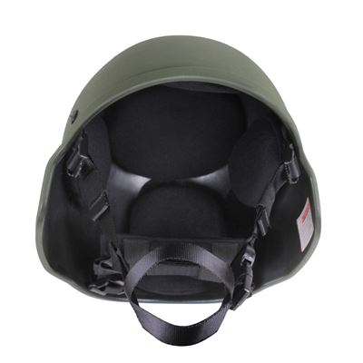 Casque MICH 2000 en plastique ABS VERT avec rembourrage ROTHCO 1997OD 2