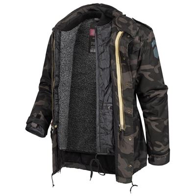 Veste US M65 REGIMENT avec doublure BLACK CAMO SURPLUS 20-2501-42 2