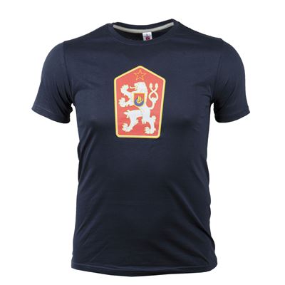 T-shirt rétro Czechoslovakie bleu