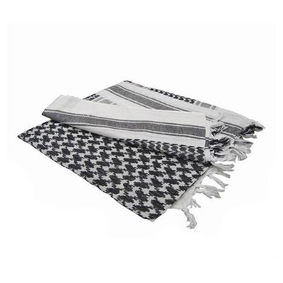 Foulard SHEMAGH BLANC/NOIR
