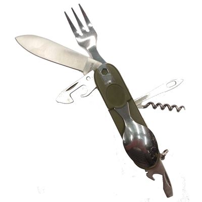 Couverts pliables 11 en 1 VERT