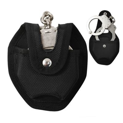 Étui pour menottes ouvert avec fermeture à pression NOIR