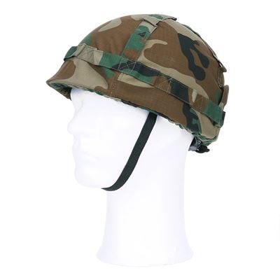 Casque enfant en plastique avec revêtement camouflage WOODLAND