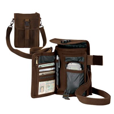 Sac à bandoulière VENTURER de voyage MARRON