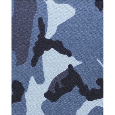 Tissu sergé URBAN CAMO BLUE, largeur 160 cm