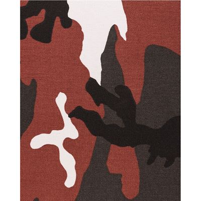 Tissu sergé URBAN CAMO RED, largeur 160 cm