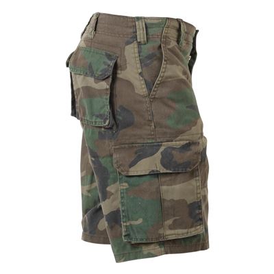 Short VINTAGE PARATROOPER WOODLAND ROTHCO 2140 2