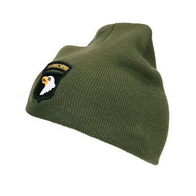 Bonnet 101st AIRBORNE tricoté VERT