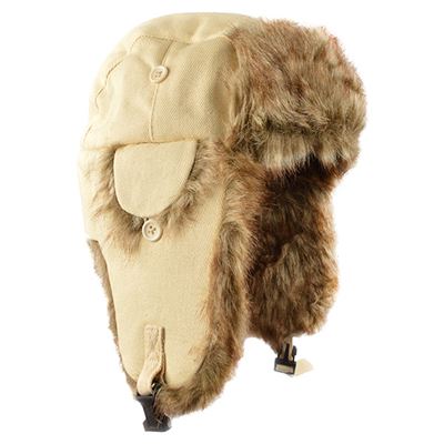 Bonnet russe ANTARTICA CANVAS BEIGE