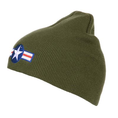 Bonnet tricoté BEANIE WWII AIR FORCE VERT