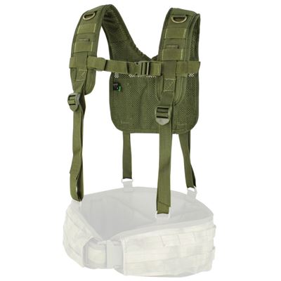 Bretelles de combat MOLLE forme H VERT