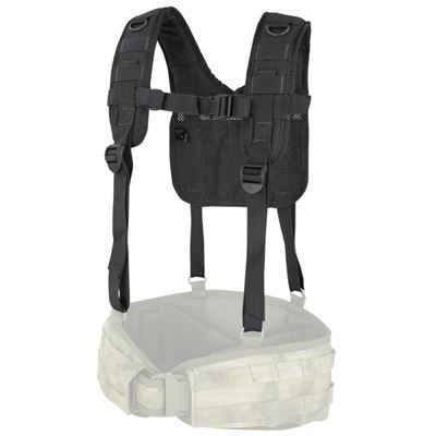 Bretelles de combat MOLLE forme H NOIRES
