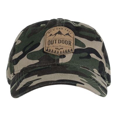Casquette de baseball OUTDOOR prélavée CAMO FOSTEX 215051 2