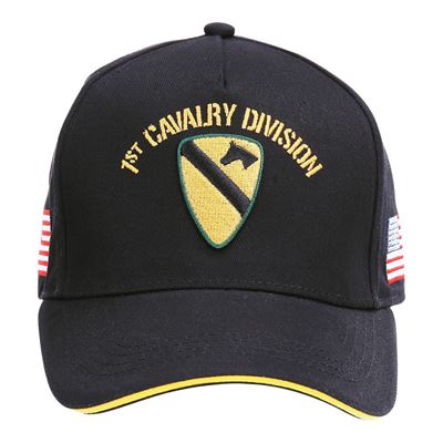 Casquette de baseball US CAVALRY WWII 3D NOIRE FOSTEX 215094BLK 3