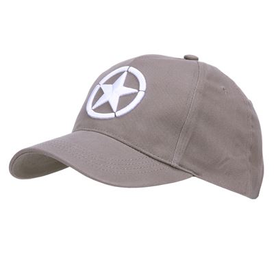 Casquette de baseball avec broderie 3D ALLIED STAR WWII GRISE