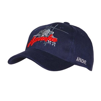 Casquette baseball hélicoptère APACHE BLEUE