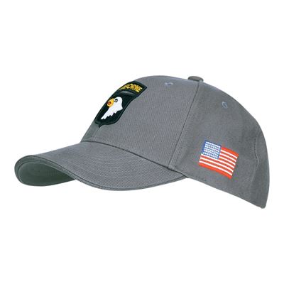 Casquette de baseball 101st AIRBORNE GRISE