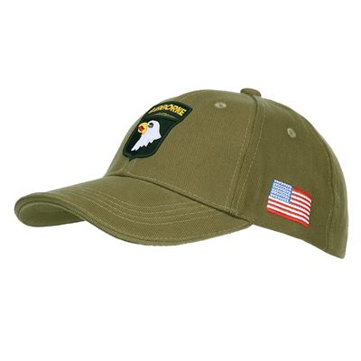 Casquette de baseball 101st AIRBORNE VERTE