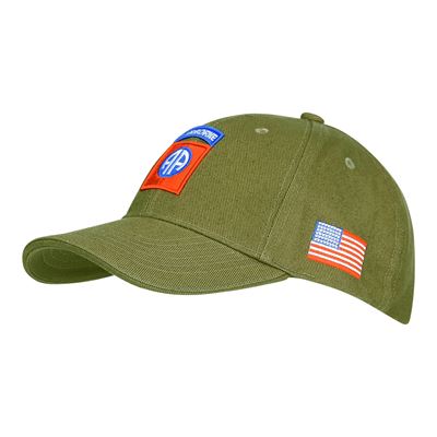 Casquette de baseball 82nd AIRBORNE VERTE