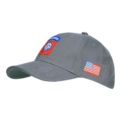 Casquette de baseball 82nd AIRBORNE GRISE