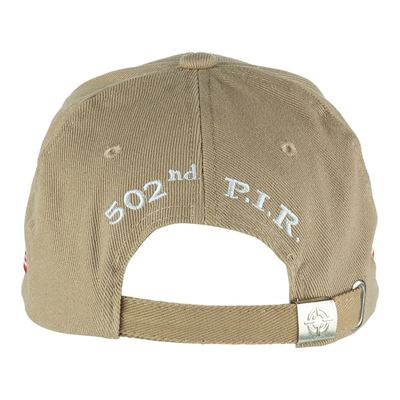 Casquette de baseball 502nd PIR KHAKI FOSTEX 215151-245TAN 3
