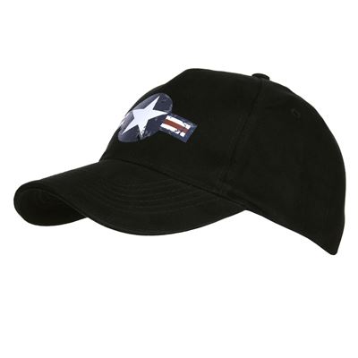 Casquette de baseball USAF WWII NOIRE