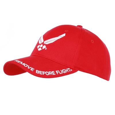 Casquette de baseball Remove Before Flight ROUGE