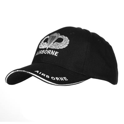 Casquette de baseball avec logo AIRBORNE NOIR