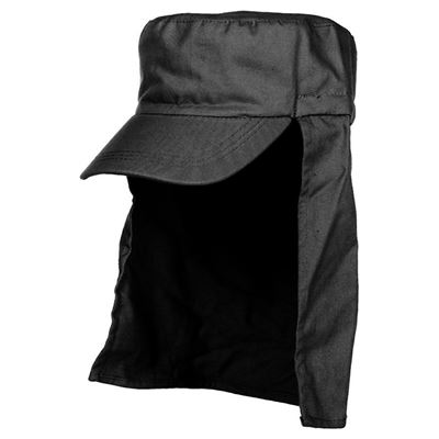 Casquette à visière LEGION avec protection du cou NOIRE