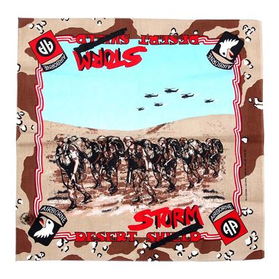 Foulard AIRBORNE 82/101 DESERT STORM 6col desert