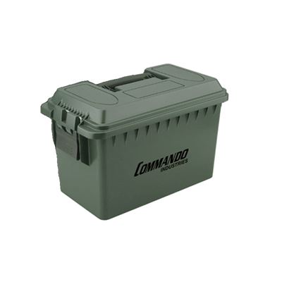 Caisse/boîte à munitions AMMO-OUTDOOR L plastique VERT