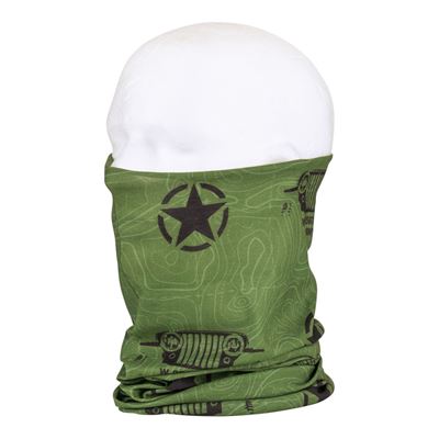 Foulard multifonctionnel US ARMY WILLYS Coolmax VERT