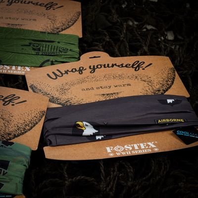 Foulard multifonctionnel 101st AIRBORNE Coolmax GRIS FOSTEX 219348 2