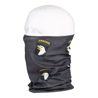 Foulard multifonctionnel 101st AIRBORNE Coolmax GRIS