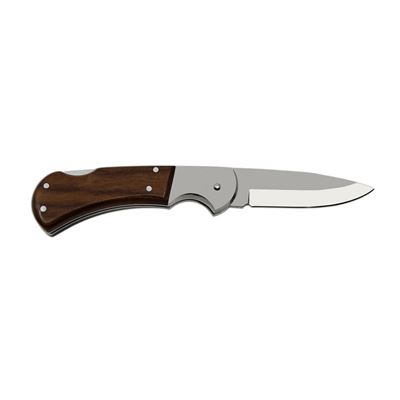 Couteau pliant SAVAGE INOX avec sécurité, manche en BOIS MIKOV 220-XD-1 2