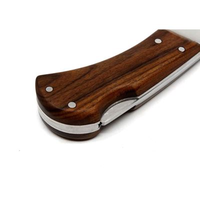 Couteau pliant SAVAGE INOX avec sécurité, manche en BOIS MIKOV 220-XD-1 8