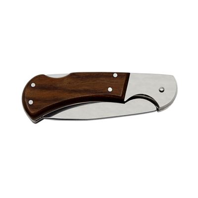 Couteau pliant SAVAGE INOX avec sécurité, manche en BOIS MIKOV 220-XD-1 6
