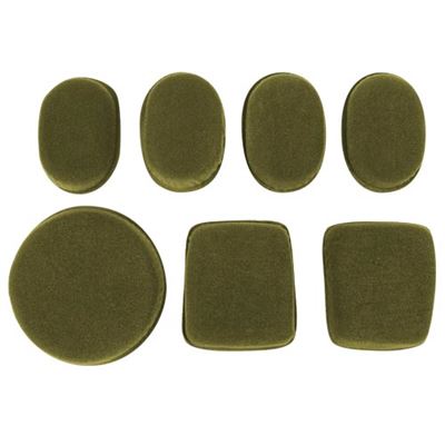 Coussinets pour casque, 7 pièces, VERTS