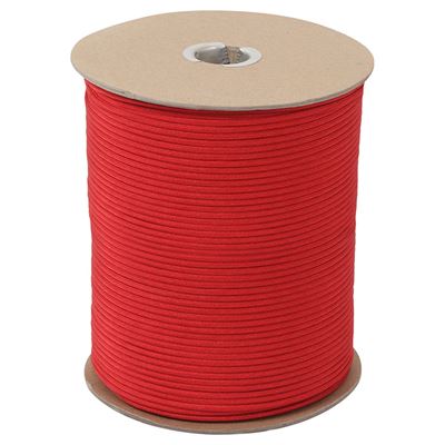 Cordon PARACORD nylon 550LB sur bobine ø 4 mm / 300 m ROUGE