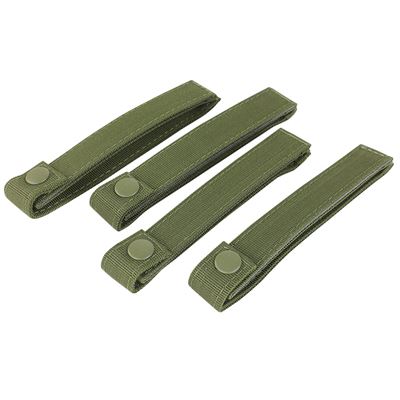 Boucles pour fixer l'équipement MODULAR 15 cm/4 pièces VERT